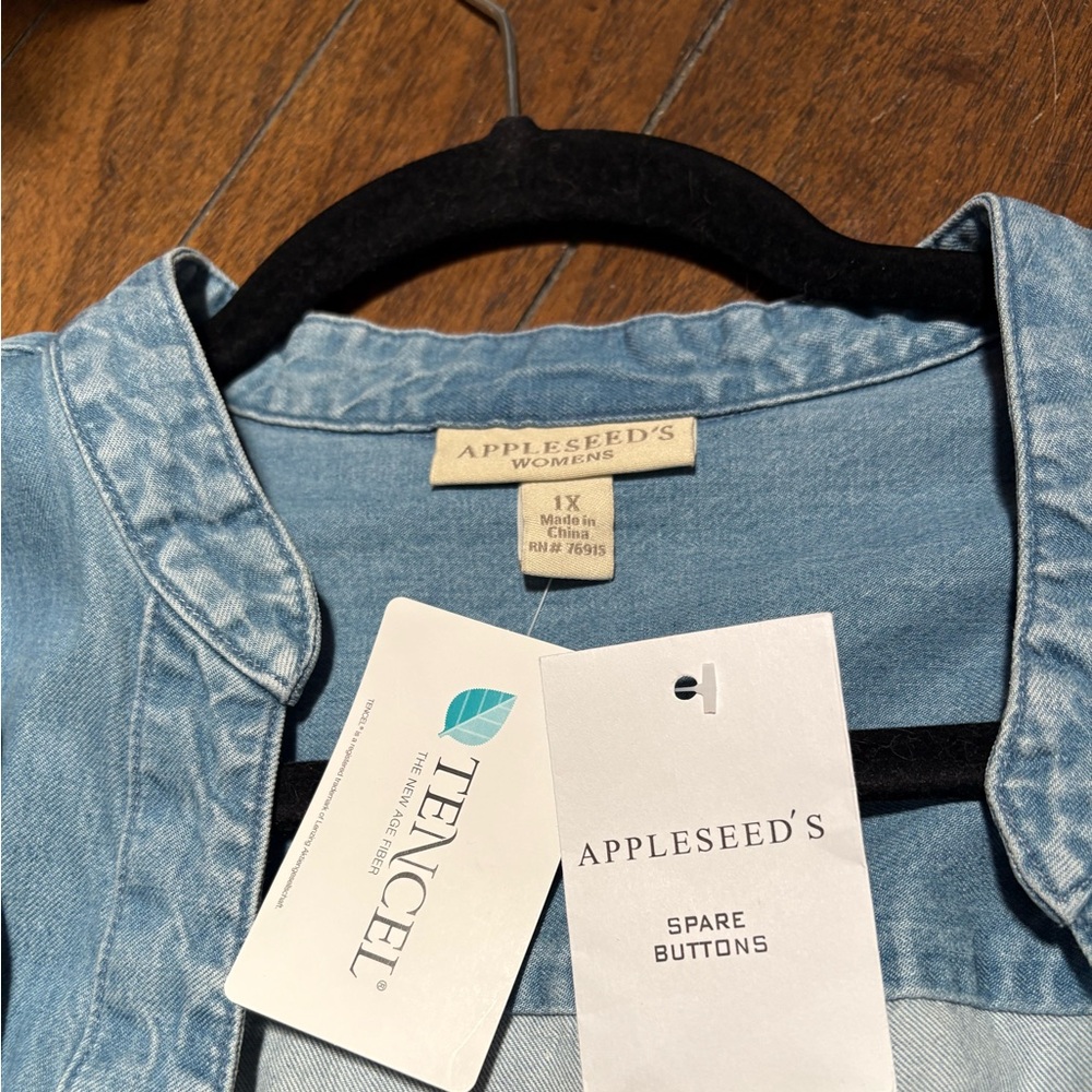 Appleseed's Light Blue Denim Tunic